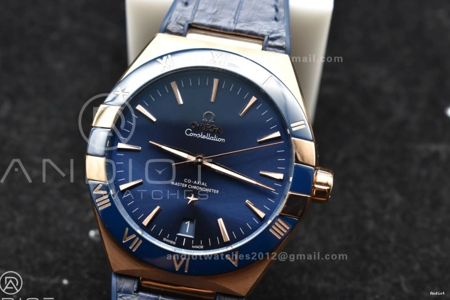 Blue On Clone 1:1 A8900 Super Constellation YG Strap Blue Gummy Dial Ceramic Edition Best VSF Blue 0304
